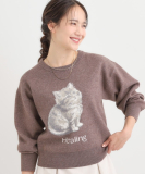 "ふわふわアニマル ジャカードニット"