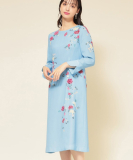 "【co creation and yours／SS～L】花柄パネルワンピース"