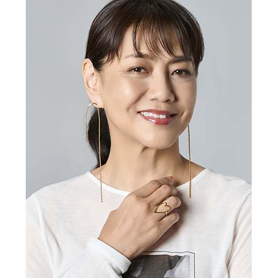 [VERSEAU]シルエットチェーンアシンメトリーピアス