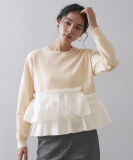 フリルドッキングニット【洗濯機OK】