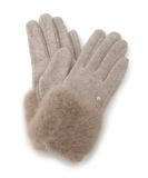 リストオーバーフェイクファー杢調グローブ