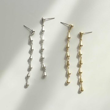 "[pono]drop chain ピアス"
