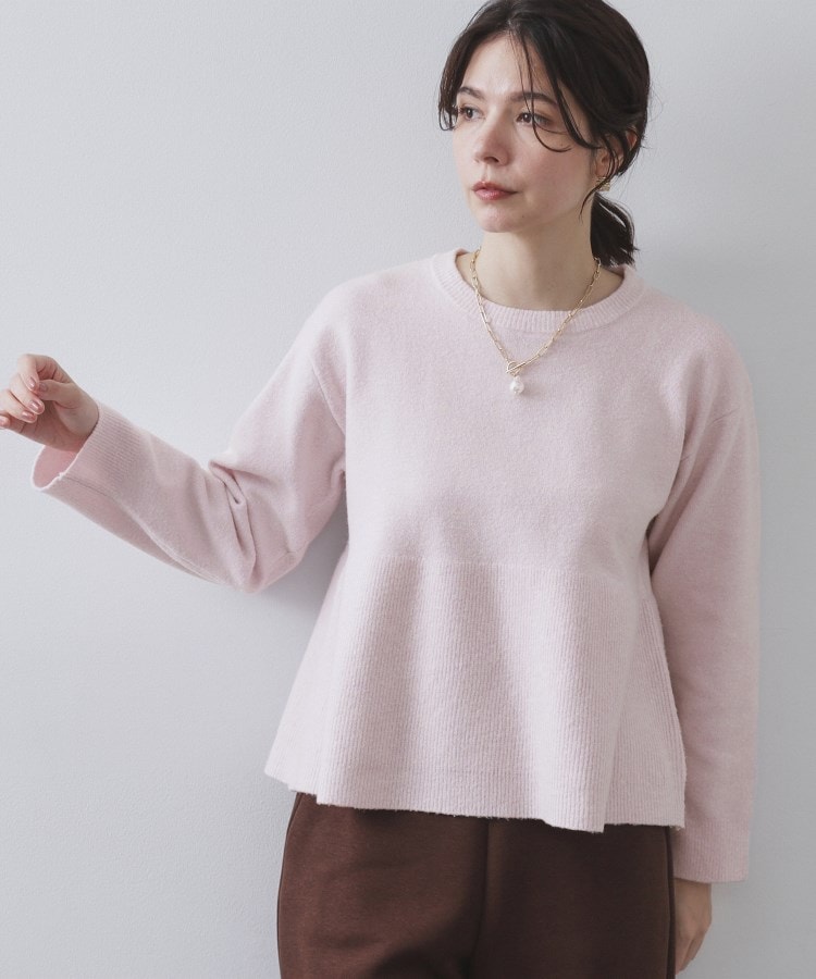 ペプラムニット【洗濯機OK】