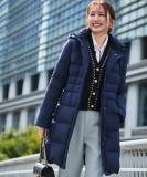 【フランス産ホワイトダックダウン／FP800保温性◎／抗菌防臭／手洗い可】ロングダウンコート