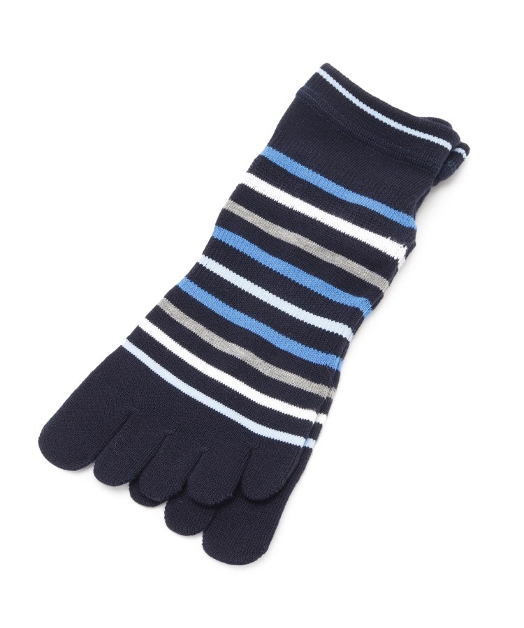 5本指ボーダーショートソックス