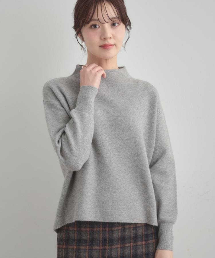 【ゆるふわ・通勤】リッシュアンゴラ バックパール調ニット