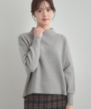 "【ゆるふわ・通勤】リッシュアンゴラ バックパール調ニット"