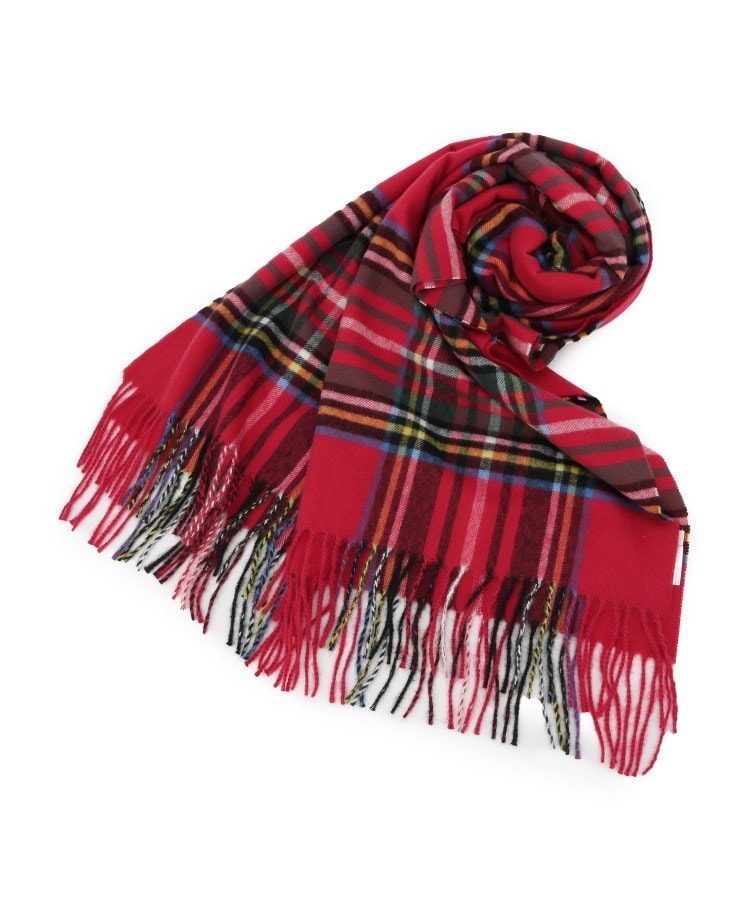 新品 NINE☆ブラウンチェックストール 新品 NINE☆ブラウンチェックストール