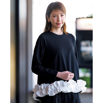 [SECRET TROPHY]裾フリルプルオーバー