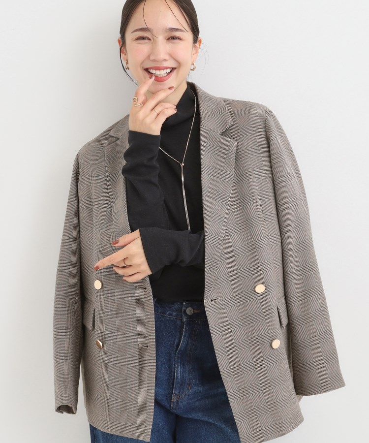 【洗える/S-LL/セットアップ可】カジュアルからきれいめまで ダブルジャケット