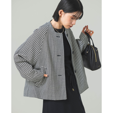 [Limue]ノーカラーショートコート