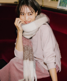 マルチカラーチェックボリュームストール