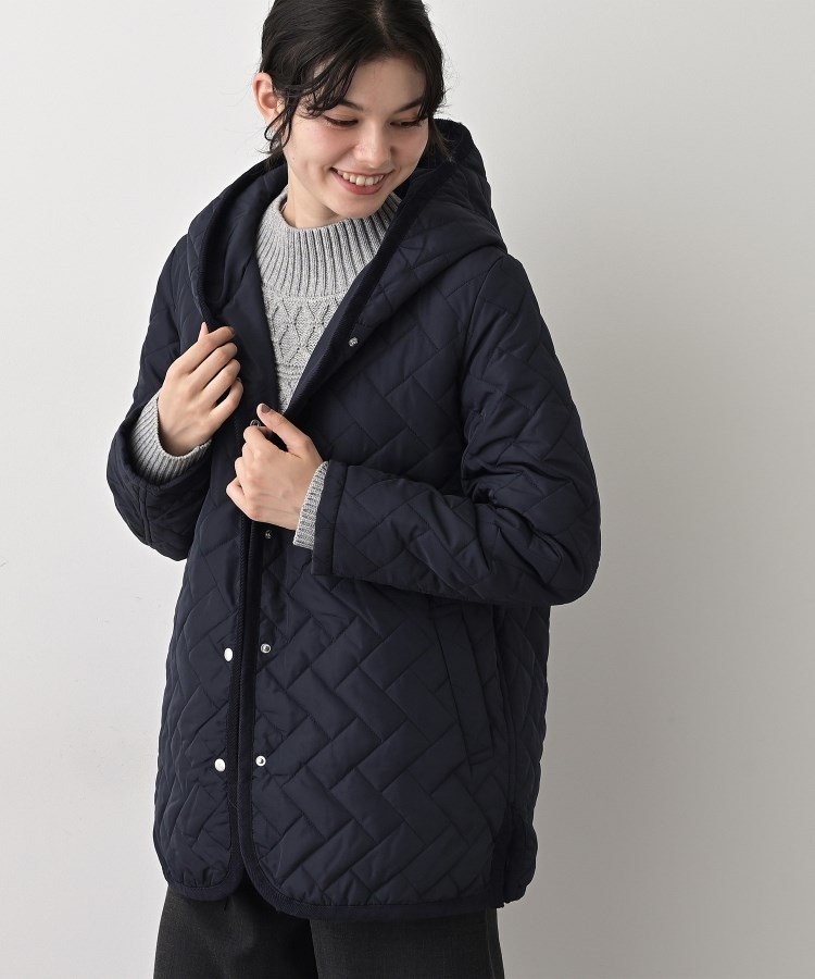 キルトフードジャケット