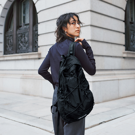 [THIRD MAGAZINE]【サードマガジン別注】CARIBOU Mountaineering/ロゴパッカブルバックパック