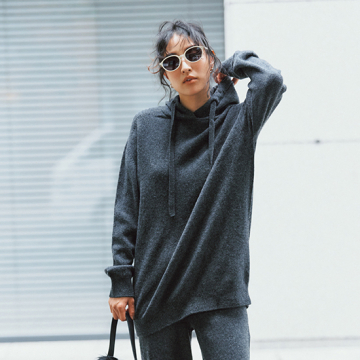 [WRAY]カシミヤシルクニットパーカー