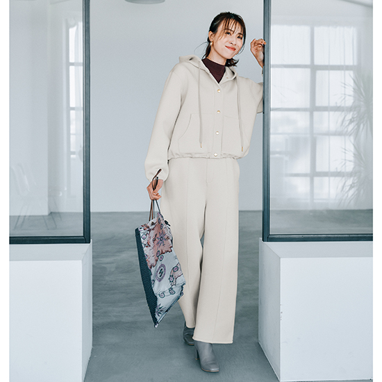 [UNIVERSAL OVERALL]ダンボールニットイージーパンツ