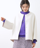 【R‐QUALITY】リバー仕立てショートコート