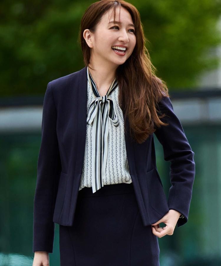 【日本製／セットアップ可】ジャージ素材のカラーレスジャケット