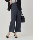 【手洗い可】ストレートワイドパンツ