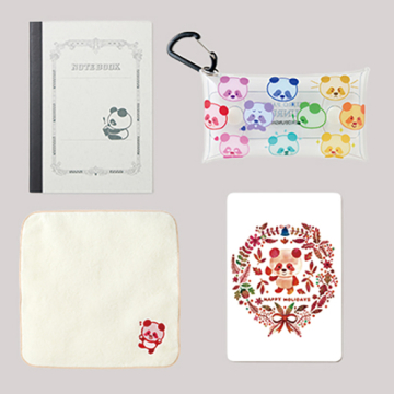 "[にじいろパンダ ルンルン]にじいろパンダ ルンルングッズセット"