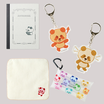 "[にじいろパンダ ルンルン]にじいろパンダ ルンルンセットE"