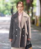 モヘヤ混シャギーチェスターコート