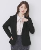 ストレッチテーラードジャケット/セットアップ対応【洗える/防シワ】