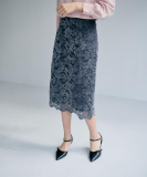 モールレースタイトスカート【洗濯機OK】