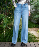 センタープレスストレートデニム