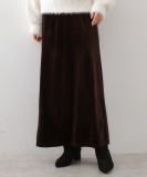 ベロアナロースカート