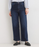 "【SHOO WARM】裏微起毛ストレートデニムパンツ"