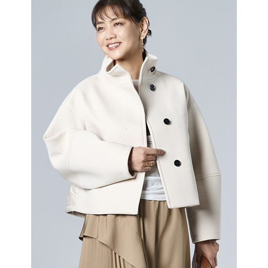 [uncrave]パディング×ボンディングコンビ コート