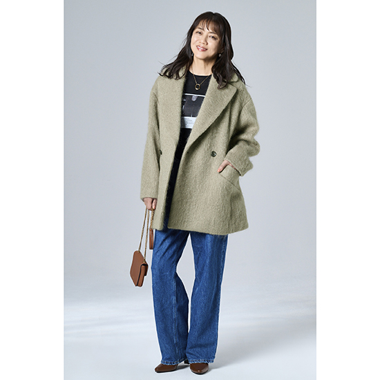 [uncrave]モヘアシャギー ジャコット