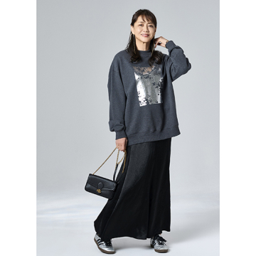 [uncrave]アセテートヴィンテージサテン マーメイドスカート