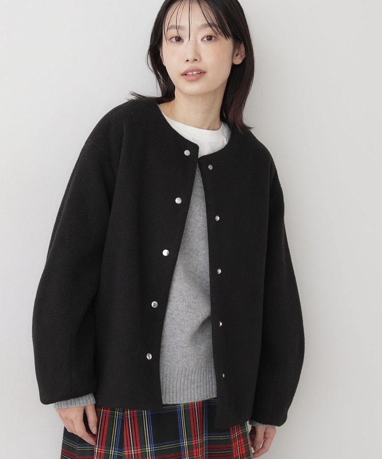 メランジ起毛ジャケット