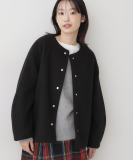 メランジ起毛ジャケット