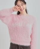 ロゴフェザーニット