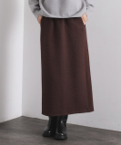 キルティングイージーナロースカート【洗濯機OK】