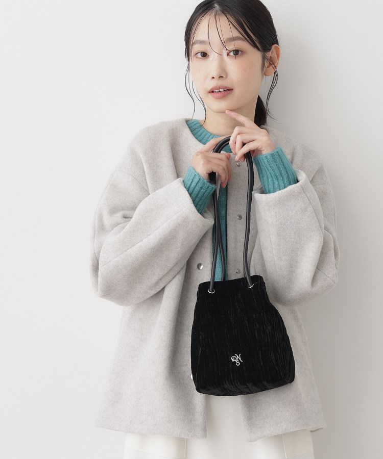 ベロア巾着バッグ