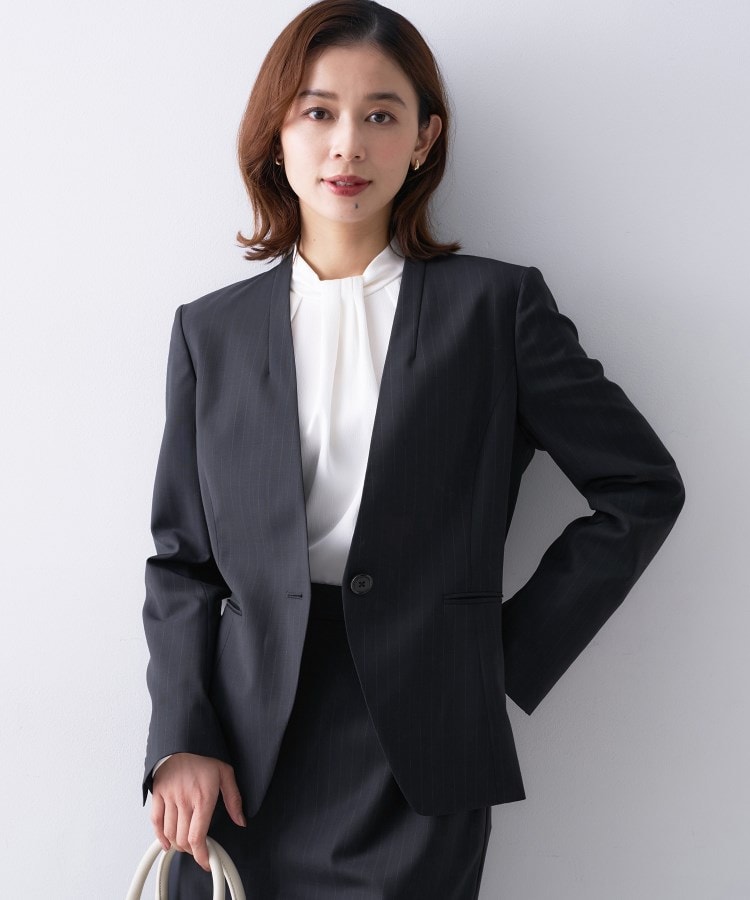 【仕事着/スーツ】プレミアムカラーレスジャケット