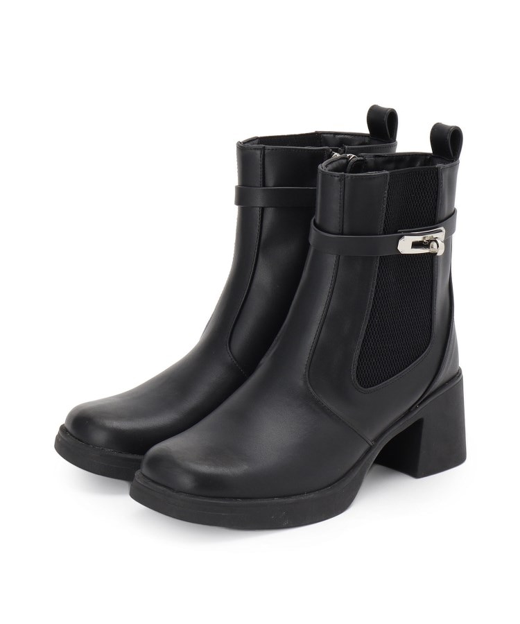 ベルト付きサイドゴアブーツ