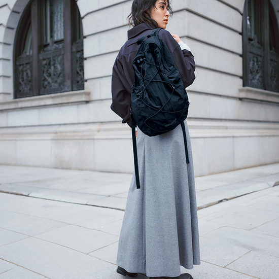 [THIRD MAGAZINE]【VERY別注】CARIBOU Mountaineering/ロゴパッカブルバックパック