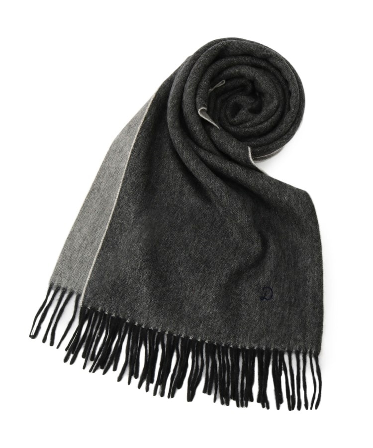 リバーシブルカシミヤマフラー