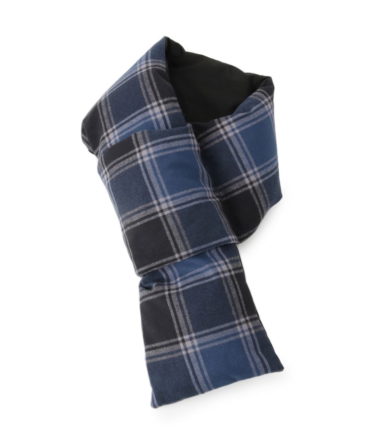 フランネルチェック ダウンマフラー