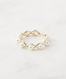 プチパール調ゴールドリング