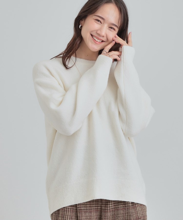 洗濯機可/S-LL】色違いで欲しくなる ふんわりゆるニット | KOBUNSHA