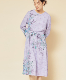 "【co creation and yours／SS～L】レースプリント柄ワンピース"