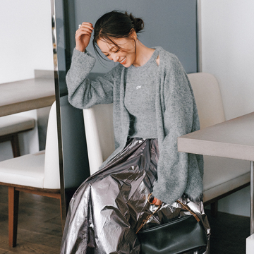 [MOKA]キャミソール&カーディガンニットアンサンブル