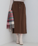 【あったか】ベイカー風スカート