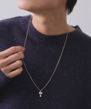 ビジュー付きスライドネックレス